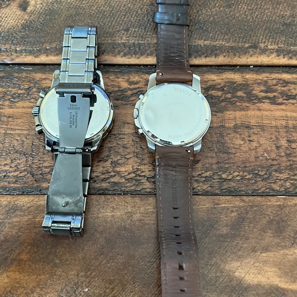 Two Mens Fossil Watches - Picture 2 of 2